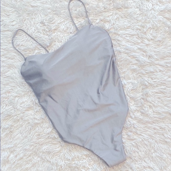 Nwt Sand & Shore silver swimming suit One Piece - Picture 1 of 8